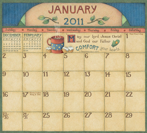 Lisa Blowers Calendar and Planner 2011: Faithful moments