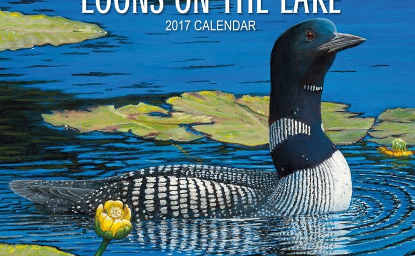 Waterbird Calendar: Loons on the lake Calendars 2017