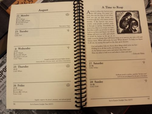 Llewelyn witches datebook